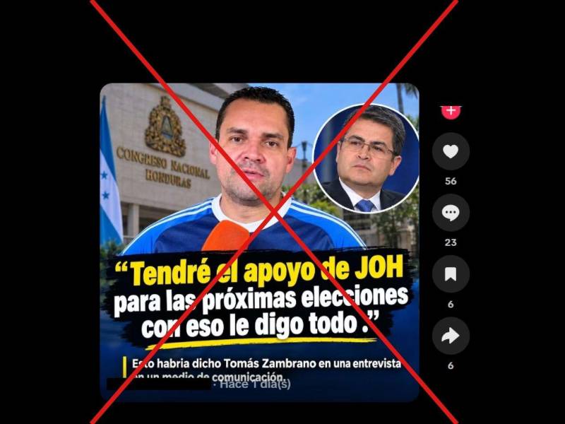 Captura de pantalla a una publicación de TikTok, hecha el 28 de septiembre de 2026.