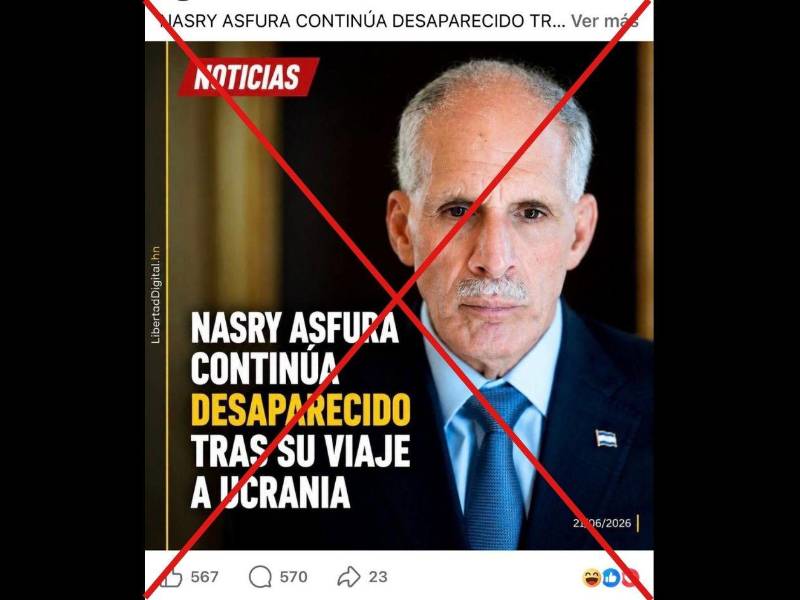 Captura de pantalla a una publicación de Facebook hecha el 22 de junio de 2026.