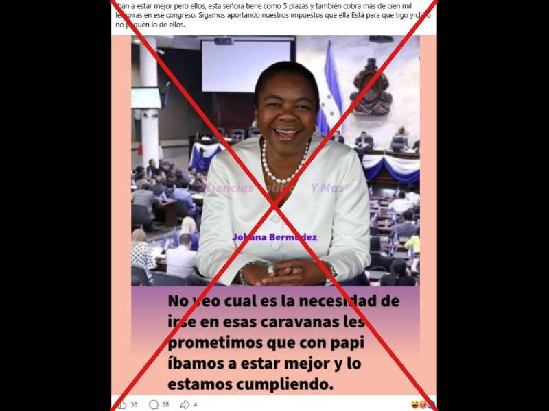 Captura de pantalla a una publicación de Facebook, hecha el 23 de septiembre de 2026.