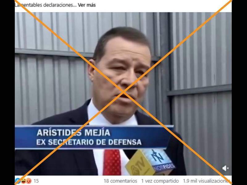 Captura de pantalla a una publicación de Facebook, hecha el 23 de julio de 2026.