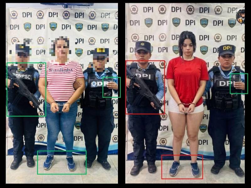Inconsistencias detectadas por EH Verifica durante un análisis visual entre el contenido falso y uno verídico.