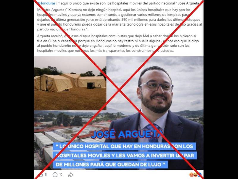 Captura de pantalla a una publicación de Facebook hecha el 28 de abril de 2026.