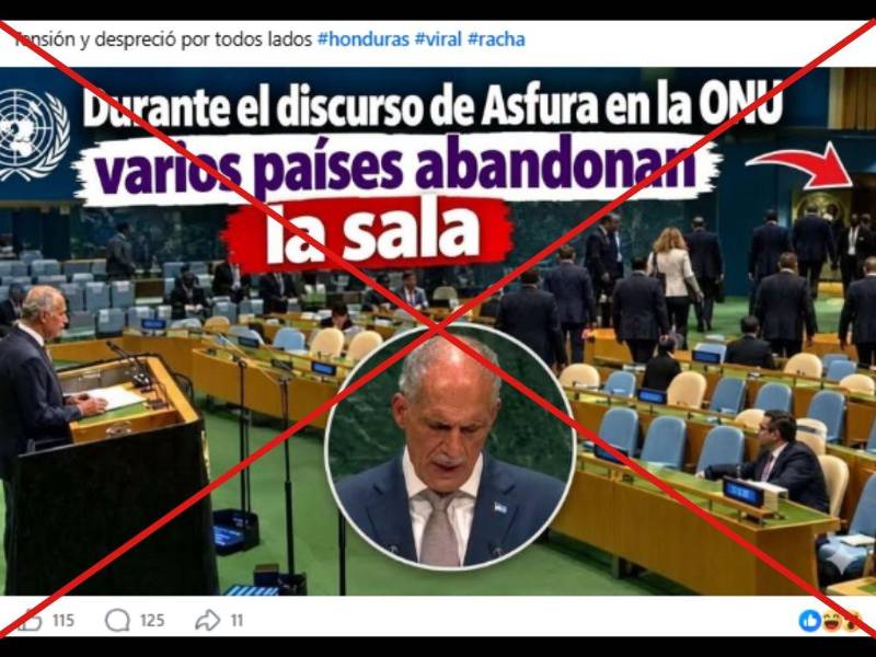 Captura de pantalla a una publicación de Facebook, hecha el 24 de septiembre de 2026.