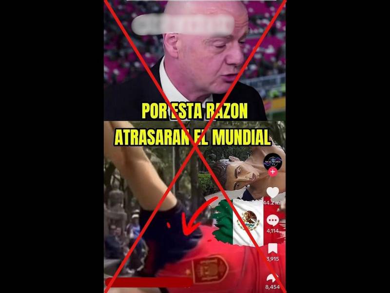 Captura de pantalla a una publicación de TikTok hecha el 11 de junio de 2026.