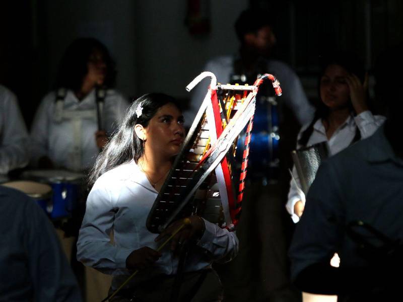 La banda semi-marcial del Instituto Abelardo Fortín intensifican sus ensayos para engalanar los desfiles patrios.