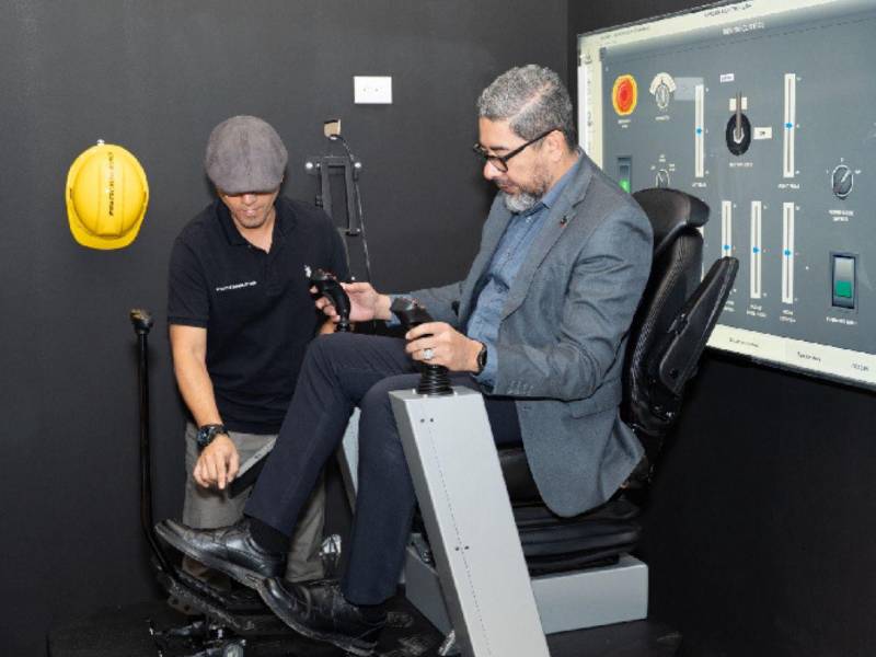 Carlos Suazo, director del Infop, durante el lanzamiento de un proyecto que actualmente es investigado por la Fiscalía.