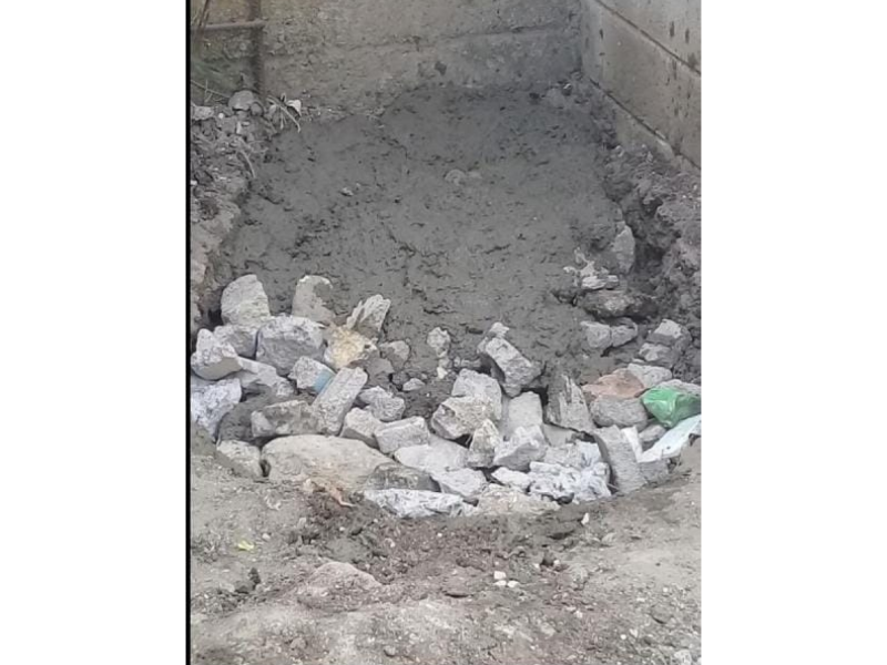 Con piedras y cemento se tapó el túnel que la MS-13 cavó en la cárcel de Támara