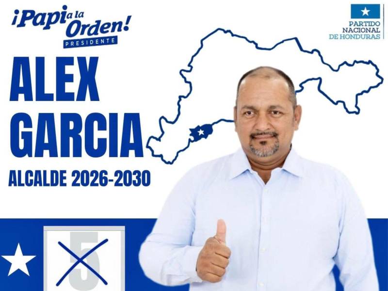 Por el Partido Nacional, Alex Fernando García, compite nuevamente por la Alcaldía de San Antonio de Flores en El Paraíso.