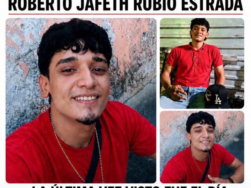 Buscan a Roberto Jafeth Rubio Estrada; salió de Choluteca a Tegucigalpa y no regresó