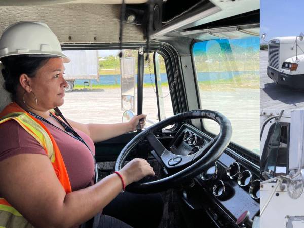 Entre las mujeres que han decidido aprender a conducir rastras, destaca Nancy Paredes, quien forma parte del grupo inscrito en la Escuela Profesional de Manejo.