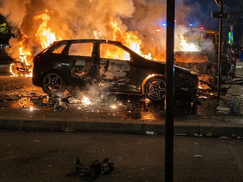 Desorden en París en festejo de aficionados de PSG tras ganar Champions League