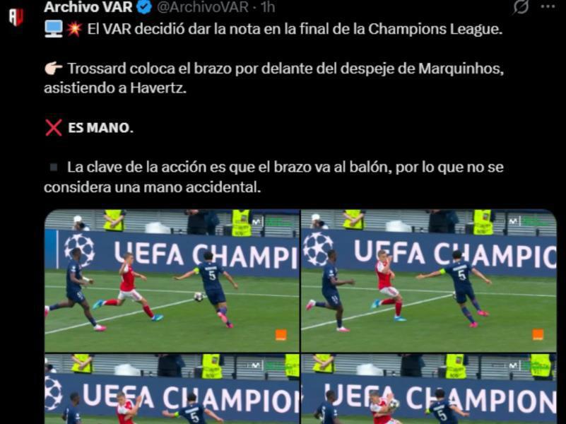 Villanos del Arsenal, polémica en el VAR, héroe del partido y PSG celebra en Champions League