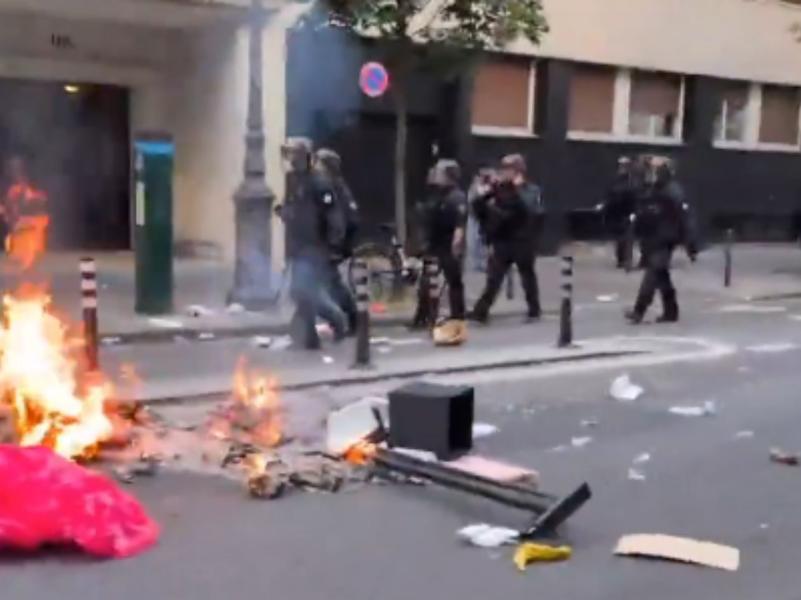 Desorden en París en festejo de aficionados de PSG tras ganar Champions League