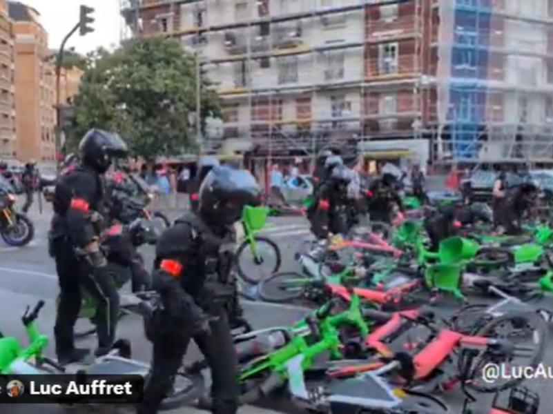 Desorden en París en festejo de aficionados de PSG tras ganar Champions League