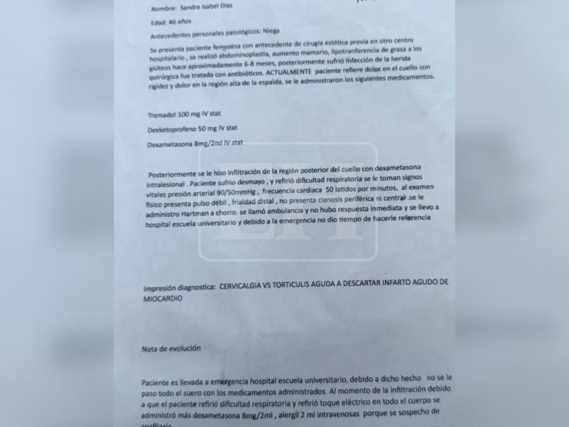 Abogada de médico que atendió a la chef Sandra Díaz dice no anda huyendo, es una persona íntegra