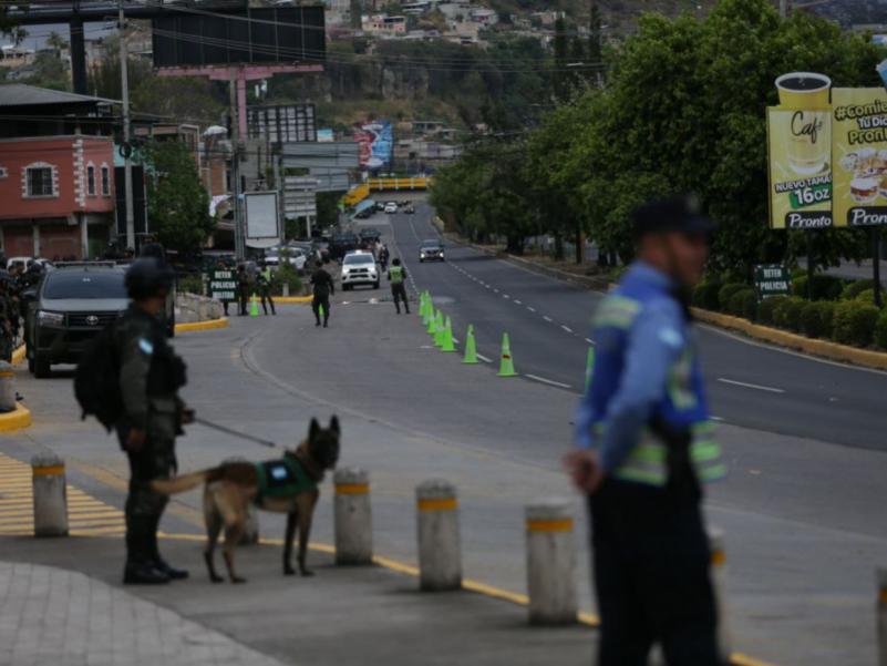 Accesos al Banco Central de Honduras cerrados por la IX Cumbre de la Celac