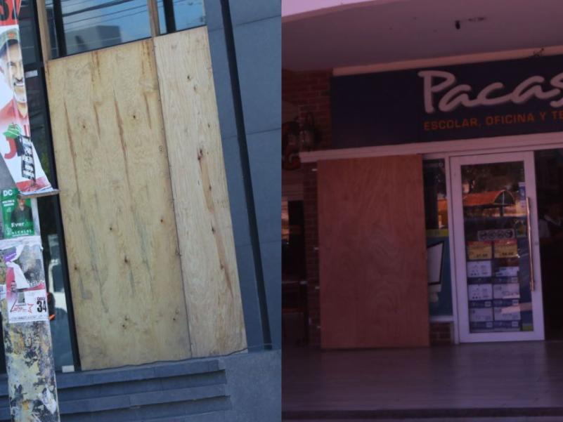 Negocios en la capital se blindan previo a las elecciones generales