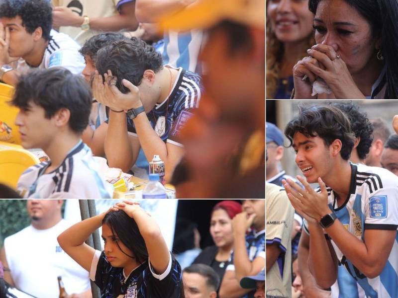 Lágrimas de tristeza invadieron a hondureños tras la derrota de Argentina en final del Mundial vs España. Estas fueron las mejores imágenes captadas por la lente de EL HERALDO.