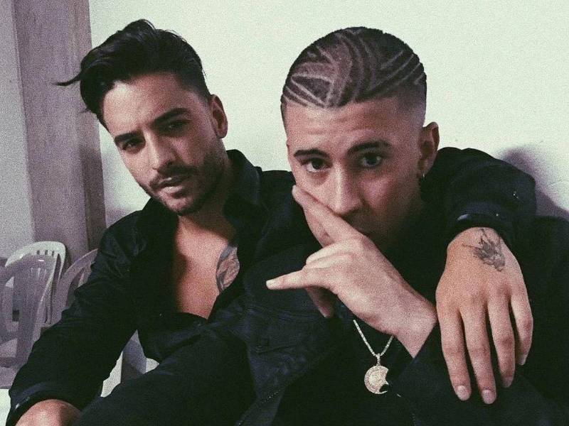 Bad Bunny y Maluma hace 10 años.