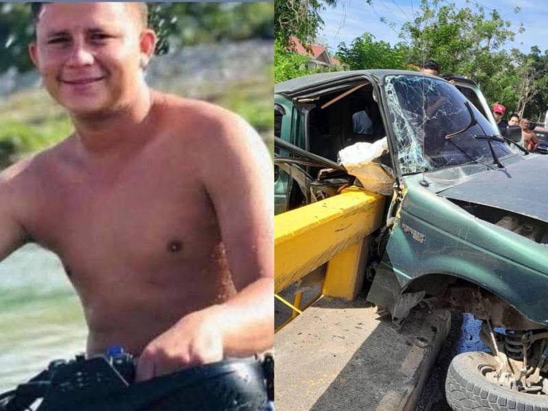 El jovencito fallecido en un grave accidente vial ocurrido en la carretera CA-13 fue identificado como Ángel David Saravia Marcía.