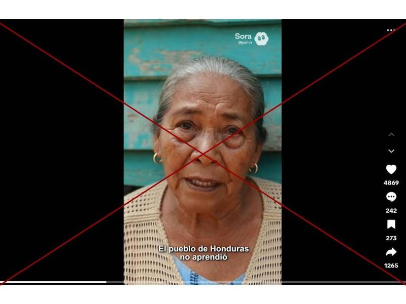 Captura de pantalla a una publicación de TikTok hecha el 5 de diciembre del 2025.