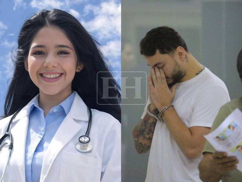 Dennis Galván ingresó al juzgado de San Pedro Sula para continuar con el procedimiento judicial que enfrenta. Así fue el momento en que inclinó su rostro y empezó a llorar.