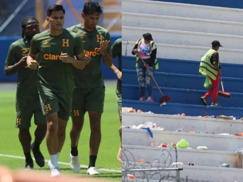 Jugadores realizan trabajos por aparte en la selección de Honduras, Edwin Rodríguez todavía no se une al grupo y Dereck Moncada sorprende