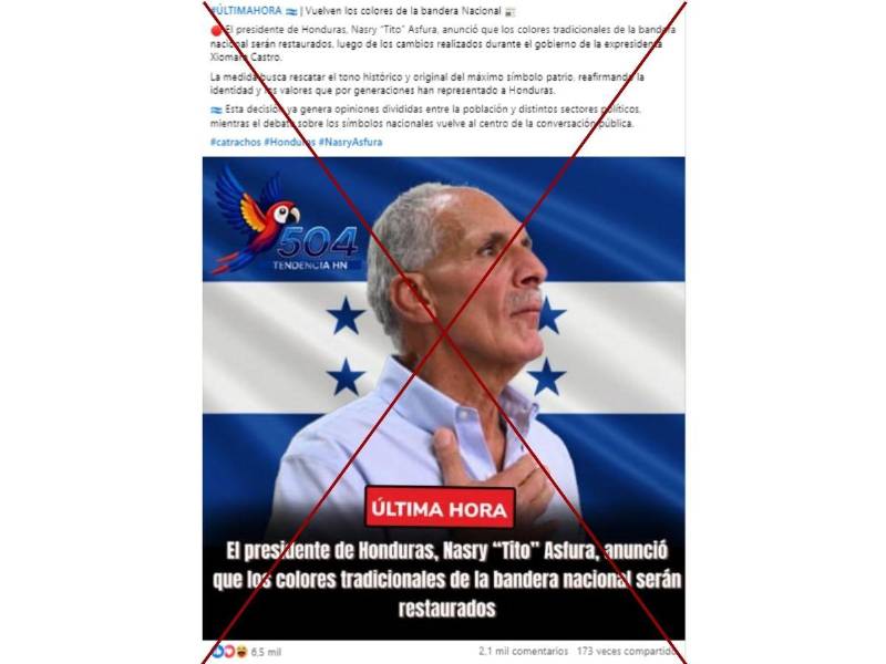 Captura de pantalla a una publicación de Facebook hecha el 21 de enero de 2026.