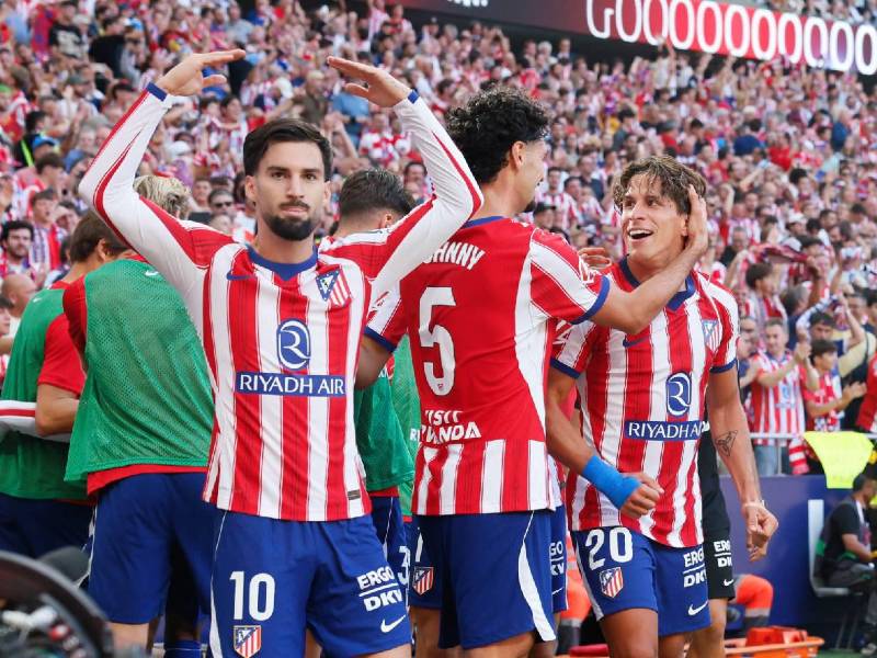 Imágenes del desarrollo del partido.