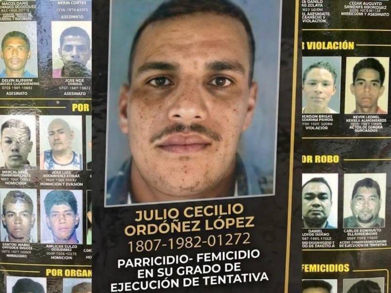 Julio Cecilio Ordóñez López fue capturado en Olanchito, Yoro, tras permanecer prófugo desde 2018 por una orden judicial por tentativa de parricidio.
