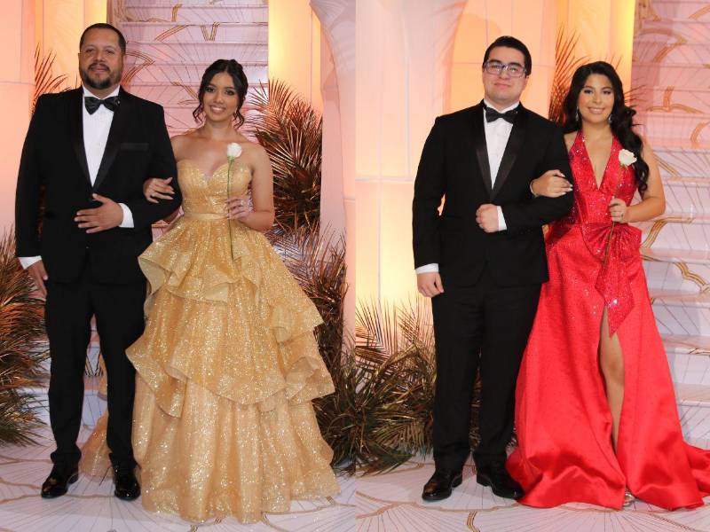 Del brazo de sus padres, los 76 bachilleres de Elvel School protagonizaron el tradicional desfile de la Prom Night 2026.