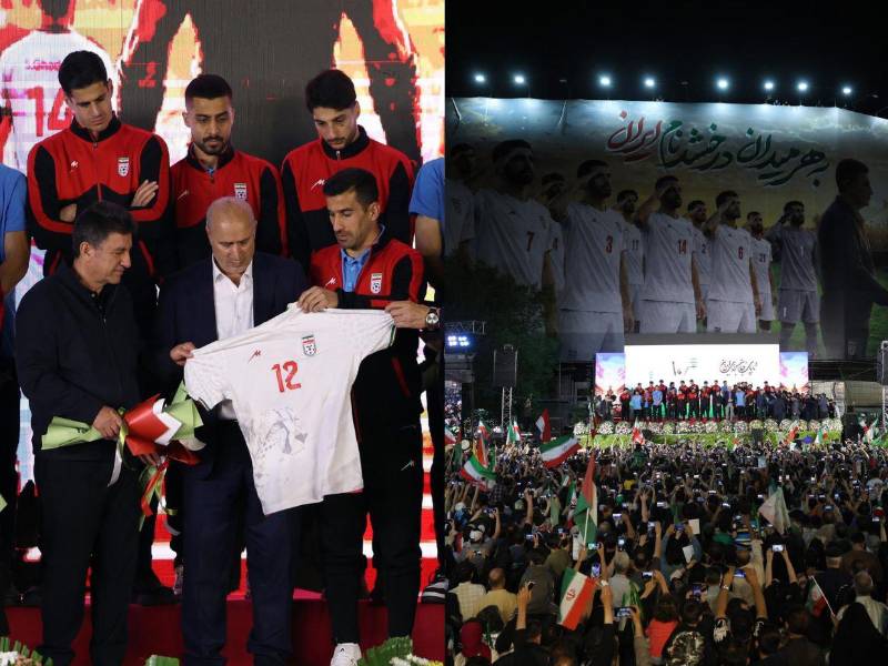 Con el respaldo de toda su afición, la selección de Irán se despidió de su país antes de iniciar su viaje a la Copa del Mundo.