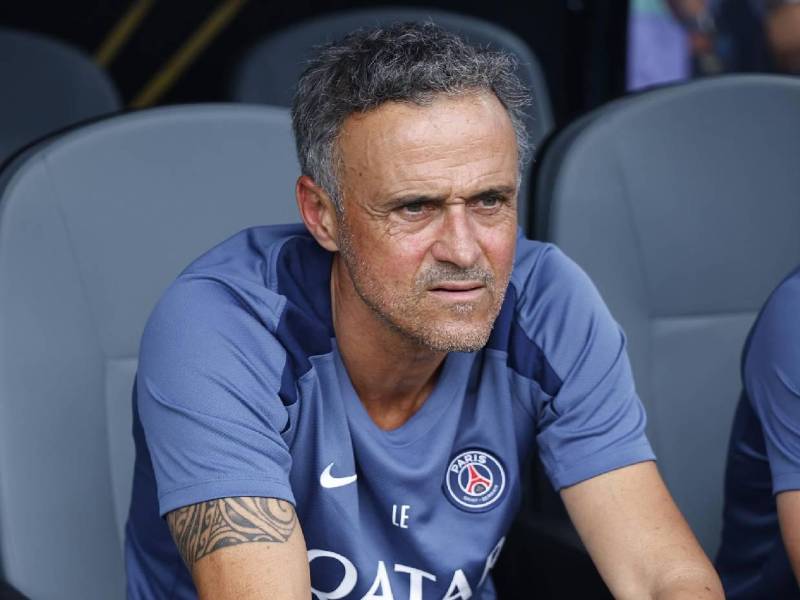 El semblante del Luis Enrique tras el baile recibido por el Chelsea.