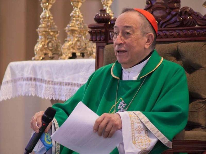 El cardenal brindó su acostumbrado mensaje dominical en Tegucigalpa.