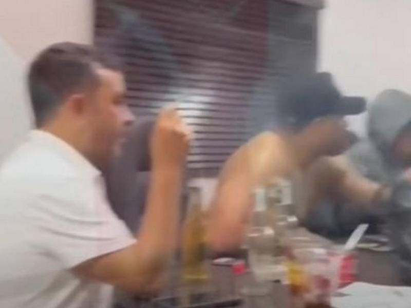 El alcalde de Yuscarán se alcanza a apreciar al inicio del video.
