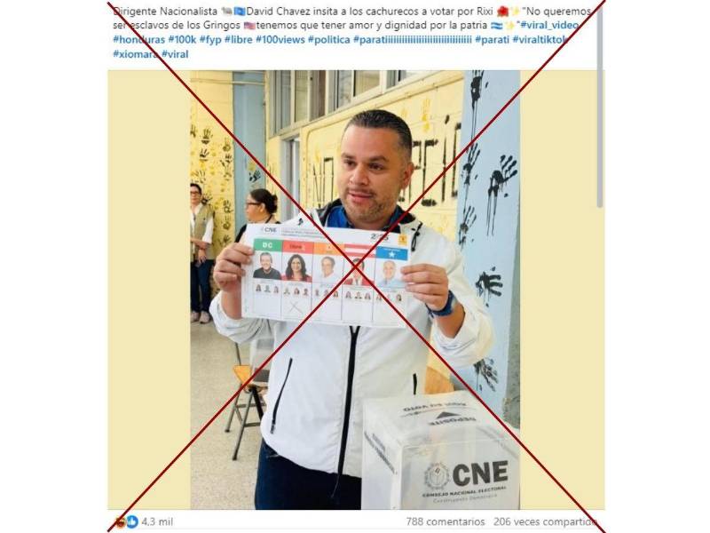 Captura de pantalla a una publicación de Facebook hecha el 30 de noviembre de 2025.