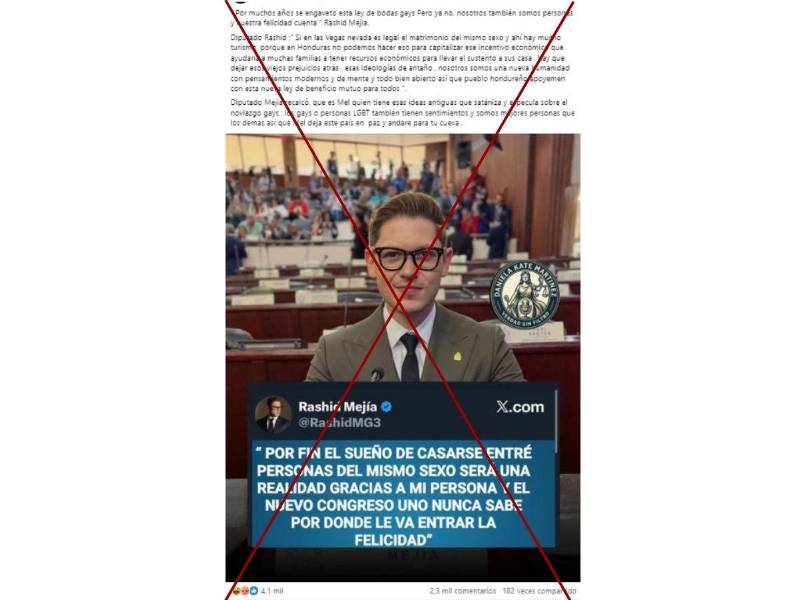 Captura de pantalla a una publicación de Facebook hecha el 29 de enero de 2026.