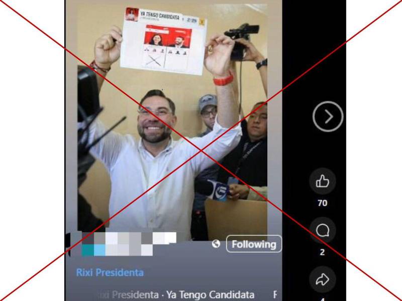 Captura de pantalla a una publicación de Facebook hecha el 11 de marzo de 2025.
