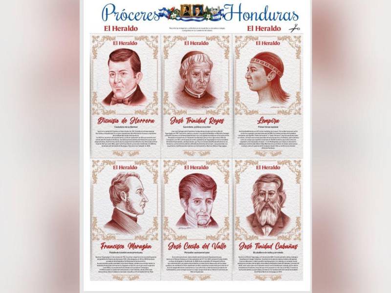 Descargue la edición coleccionable en PDF de los Próceres y héroes de Honduras que EL HERALDO le regala a sus lectores.
