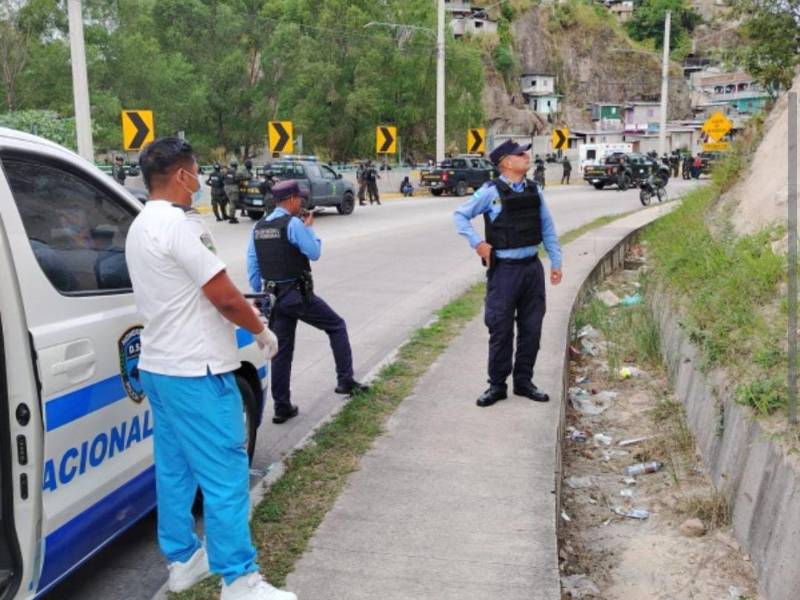 ¿Qué pasó en la vía rápida de Tegucigalpa entre policías y delincuentes?