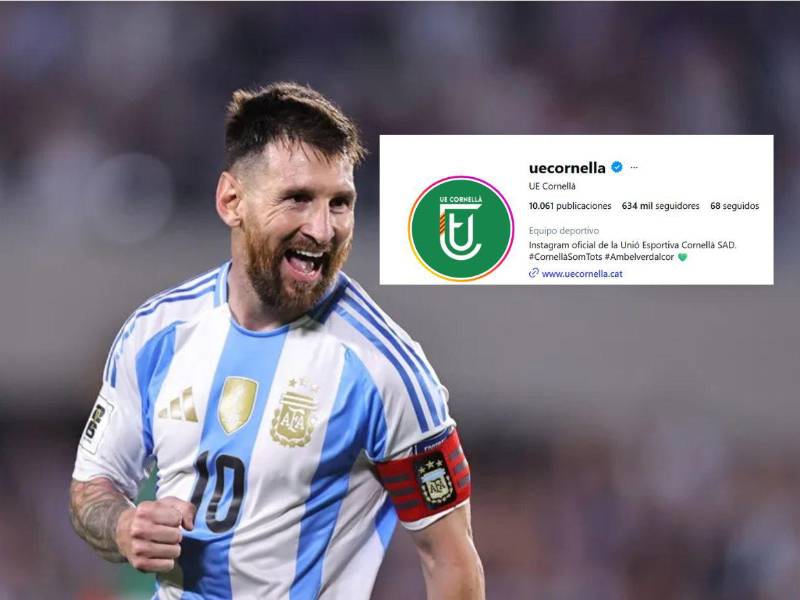 El UE Cornellá ha incrementado su cantidad de seguidores en redes tras ser comprado por Messi.