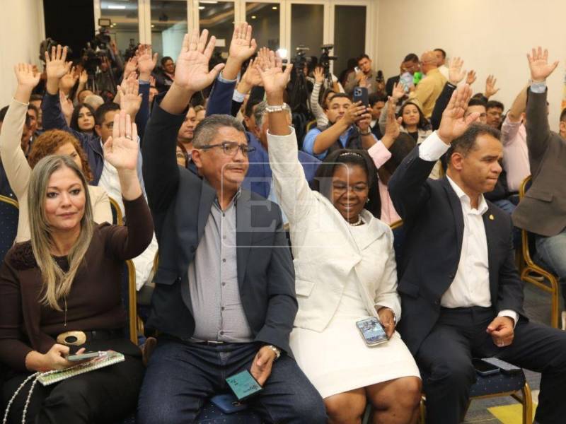 Los diputados opositores se reunieron en un hotel de la capital de Honduras.