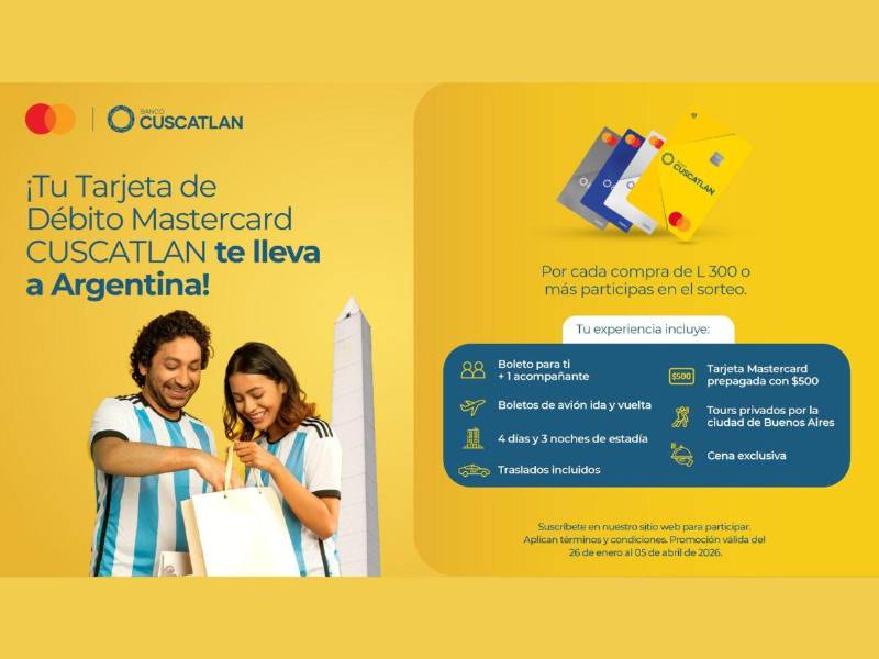 Banco CUSCATLAN invita a decirle sí a un viaje inolvidable a Argentina con tus tarjetas Mastercard