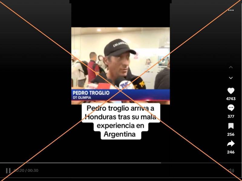Captura de pantalla a una publicación de TikTok hecha el 17 de abril de 2025.
