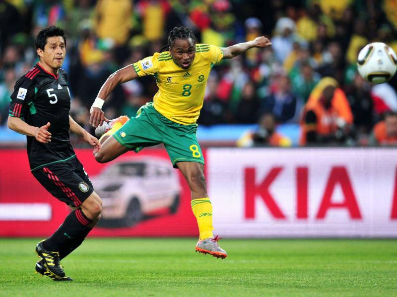 Siphiwe Tshabalala anotó el gol inaugural en Sudáfrica 2010.