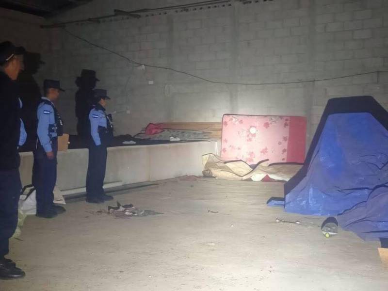 Escena donde se encontró el cuerpo sin vida de padre e hijo.