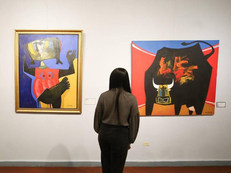 Los toros, descritos por el pintor como animales fuertes y enérgicos, protagonizan una de las colecciones.