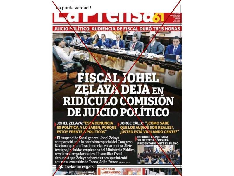 Captura de pantalla a una publicación de Facebook hecha el 25 de marzo de 2026.