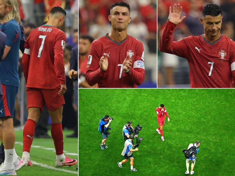Cristiano Ronaldo y Portugal quedaron eliminados del Mundial 2026 tras caer 1-0 ante España en octavos de final del Mundial 2026. CR7 se quebró y así fue captado tras el pitazo final.