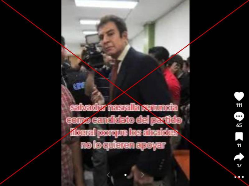 Captura de pantalla a una publicación de TikTok hecha el 25 de junio de 2025